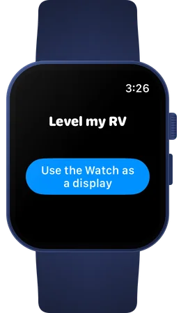 Apple Watch app with the Use the Watch as a display button.